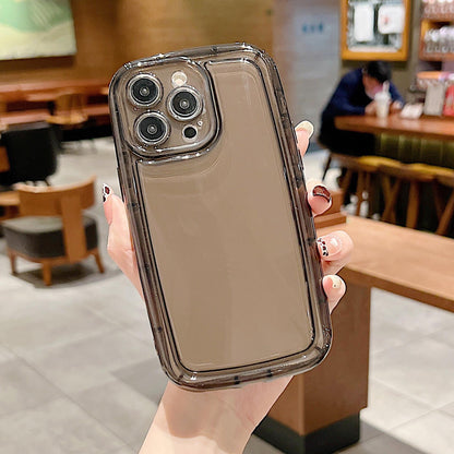 For iPhone 13 Pro 6.1 inch Transparent TPU Phone Case with Shockproof Airbag Soft Back Protective Cover