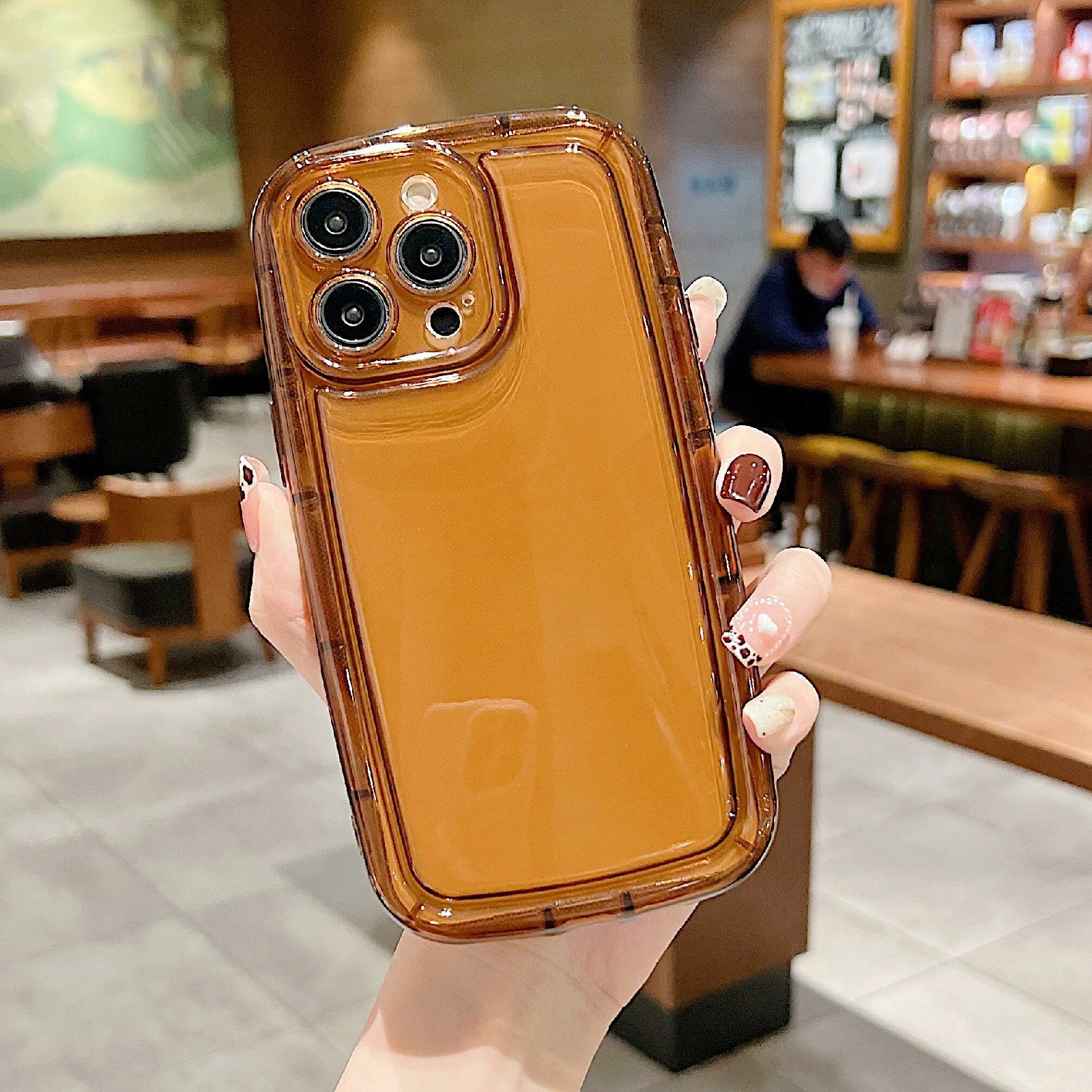 For iPhone 13 Pro 6.1 inch Transparent TPU Phone Case with Shockproof Airbag Soft Back Protective Cover
