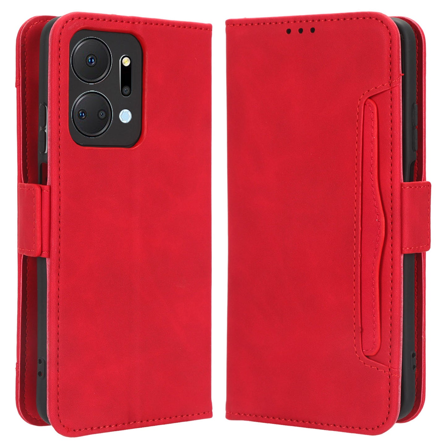 For Honor X7a 5G / Play7T 5G Wallet Phone Case Multiple Card Slots Stand Protective Flip Leather Phone Cover