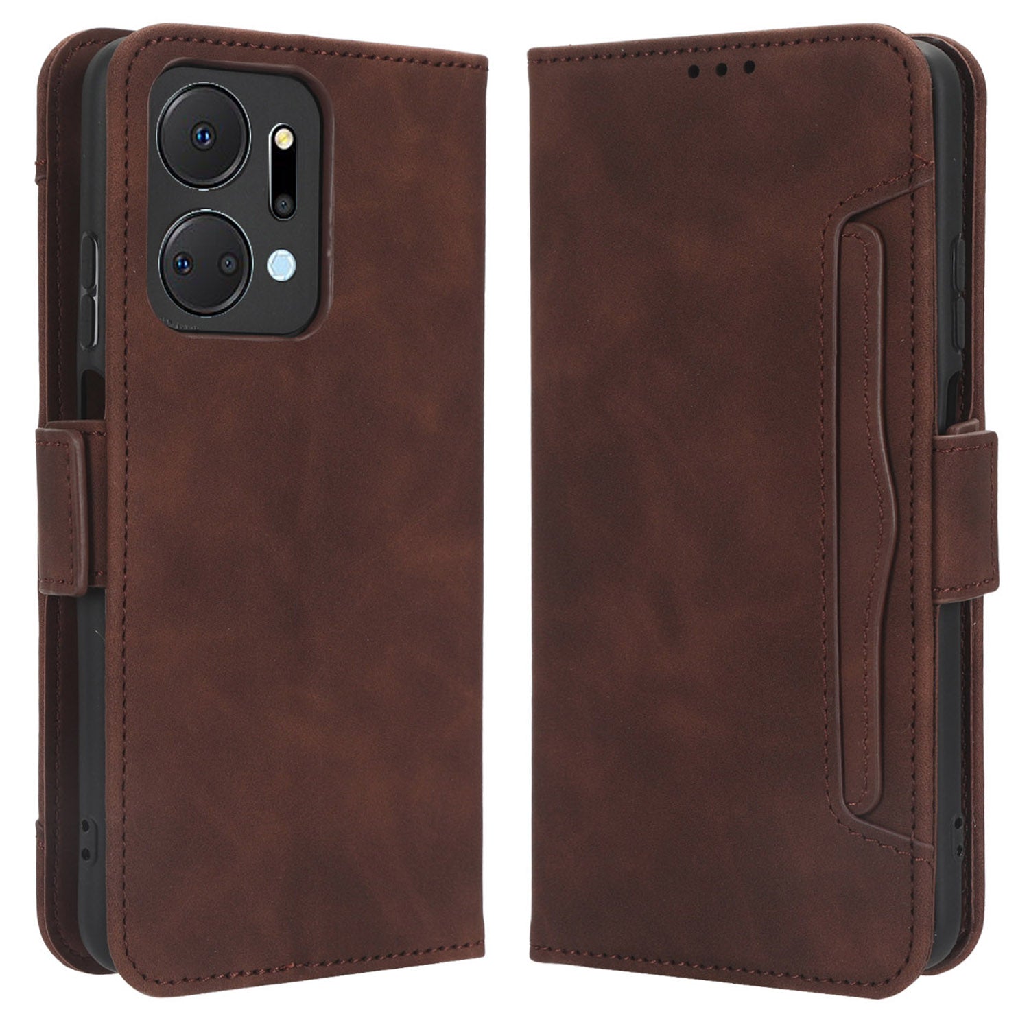 For Honor X7a 5G / Play7T 5G Wallet Phone Case Multiple Card Slots Stand Protective Flip Leather Phone Cover