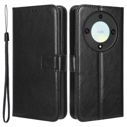 For Honor X9a 5G / X40 5G / Magic5 Lite 5G Cell Phone Cover Crazy Horse Texture Wallet Stand Phone Leather Case
