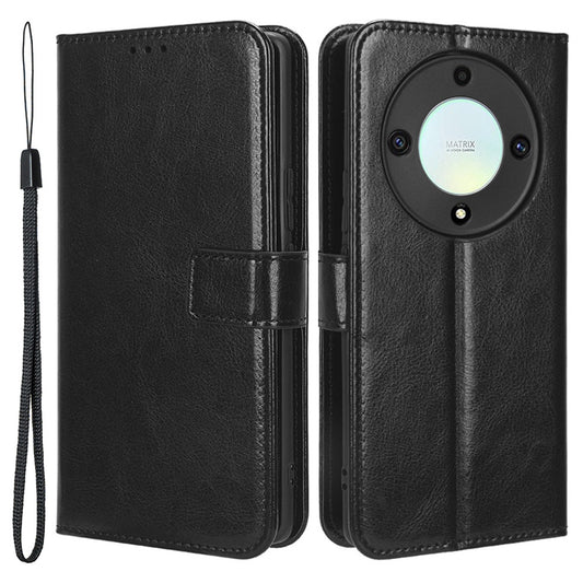 For Honor X9a 5G / X40 5G / Magic5 Lite 5G Cell Phone Cover Crazy Horse Texture Wallet Stand Phone Leather Case