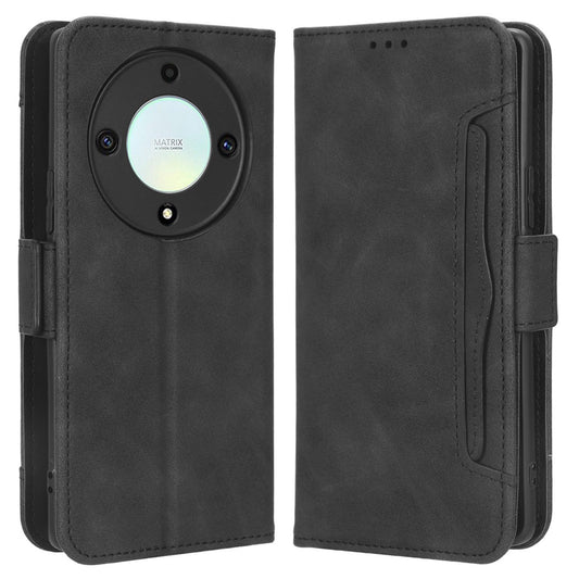For Honor X9a 5G / X40 5G / Magic5 Lite 5G Leather Phone Case Stand Wallet Multiple Card Holder Phone Cover