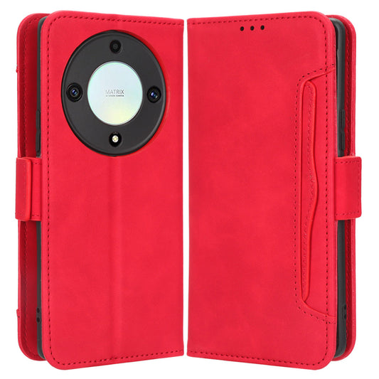For Honor X9a 5G / X40 5G / Magic5 Lite 5G Leather Phone Case Stand Wallet Multiple Card Holder Phone Cover