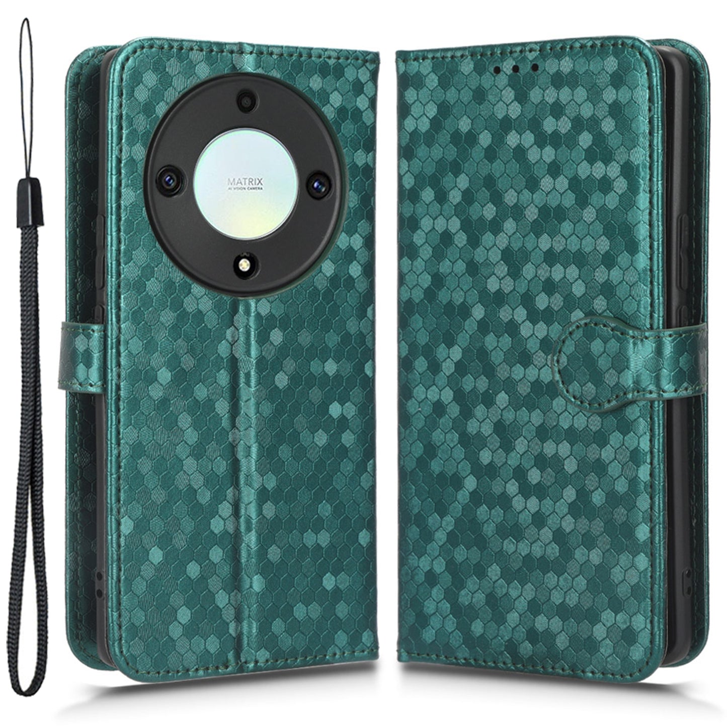 For Honor X40 5G / X9a 5G / Magic5 Lite 5G Cell Phone Case Dot Pattern Imprinted Leather Stand Cover Wallet