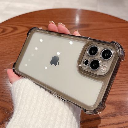 Phone Back Cover for iPhone 13 Pro 6.1 inch Four Corners Drop Protection Anti-scratch Phone Case