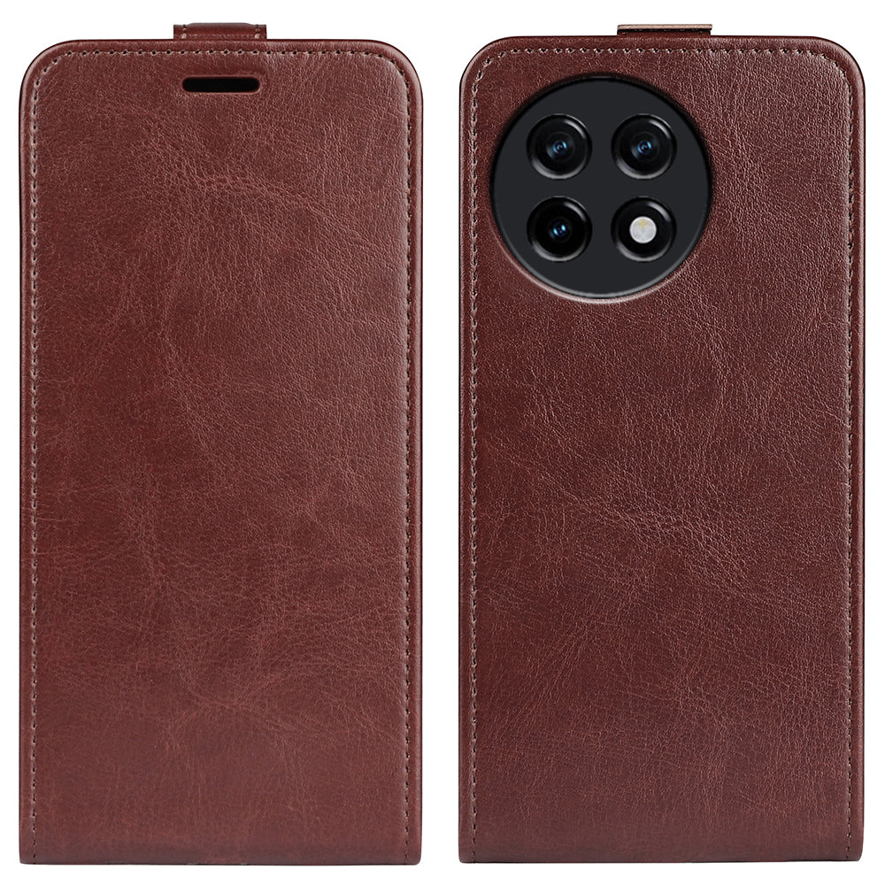 Vertical Flip Cover for OnePlus Ace 2 5G / 11R 5G , Crazy Horse Texture Leather Card Slot Case