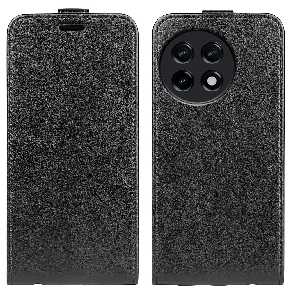 Vertical Flip Cover for OnePlus Ace 2 5G / 11R 5G , Crazy Horse Texture Leather Card Slot Case
