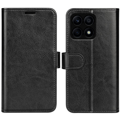 For Honor X8a 4G PU Leather + TPU Phone Wallet Cover Crazy Horse Texture Flip Stand Case