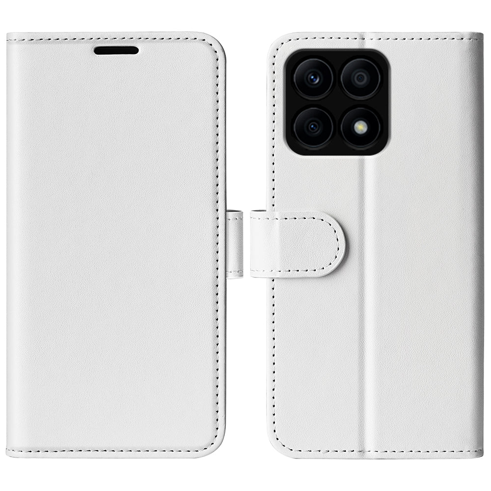 For Honor X8a 4G PU Leather + TPU Phone Wallet Cover Crazy Horse Texture Flip Stand Case