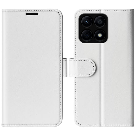 For Honor X8a 4G PU Leather + TPU Phone Wallet Cover Crazy Horse Texture Flip Stand Case