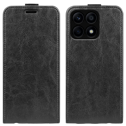 For Honor X8a 4G Crazy Horse Texture Card Holder Vertical Flip Phone Case Leather Protective Cover