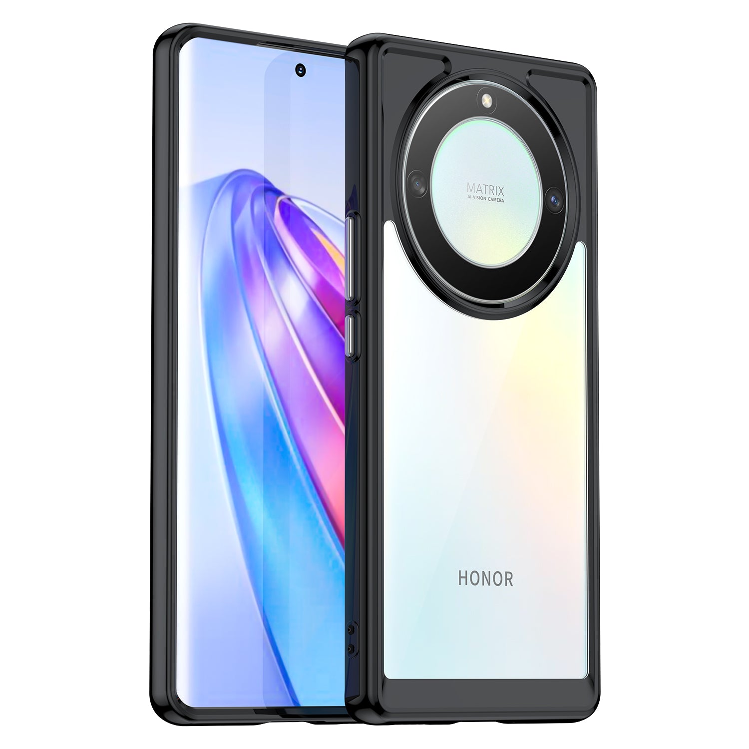 For Honor Magic5 Lite 5G / X40 5G / X9a 5G Clear Phone Case TPU + Acrylic Shockproof Protective Cover