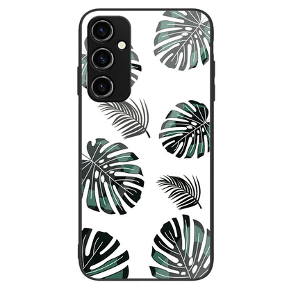 For Samsung Galaxy A14 5G Anti-drop Phone Case Tempered Glass+PC+TPU Pattern Printing Phone Cover