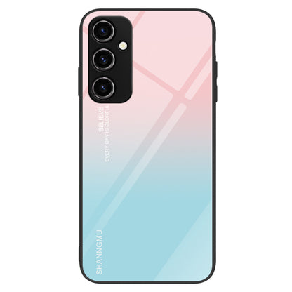 For Samsung Galaxy A14 5G Anti-drop Phone Case Tempered Glass+PC+TPU Pattern Printing Phone Cover