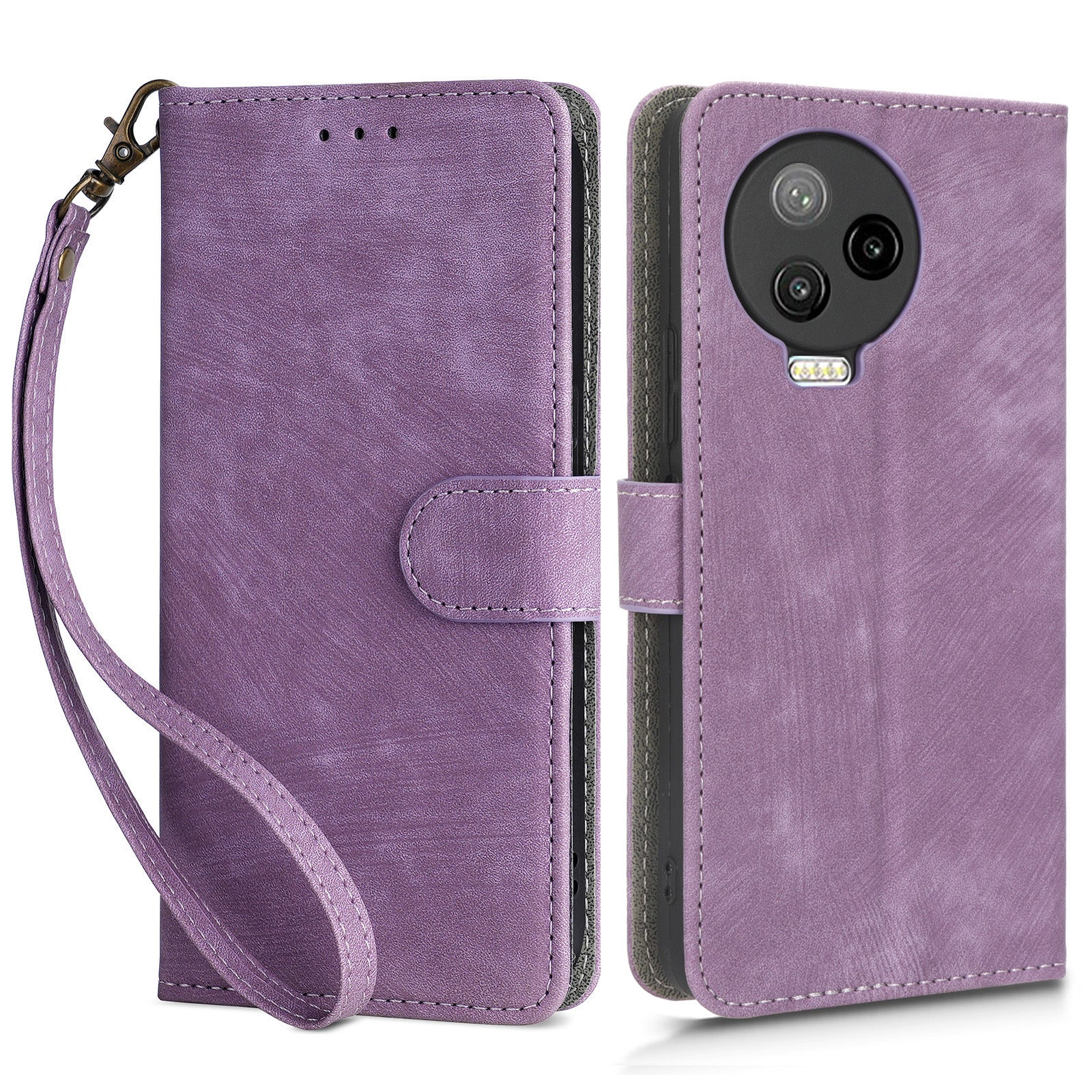 For Infinix Note 12 Pro 4G X676B / Note 12 (2023) 4G X676C Drop-proof Phone Case RFID Blocking Leather Wallet Stand Cover with Strap