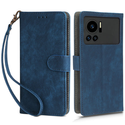 For Infinix Note 12 VIP 4G X672 PU Leather Shockproof Phone Case Stand RFID Blocking Flip Wallet Cover with Strap
