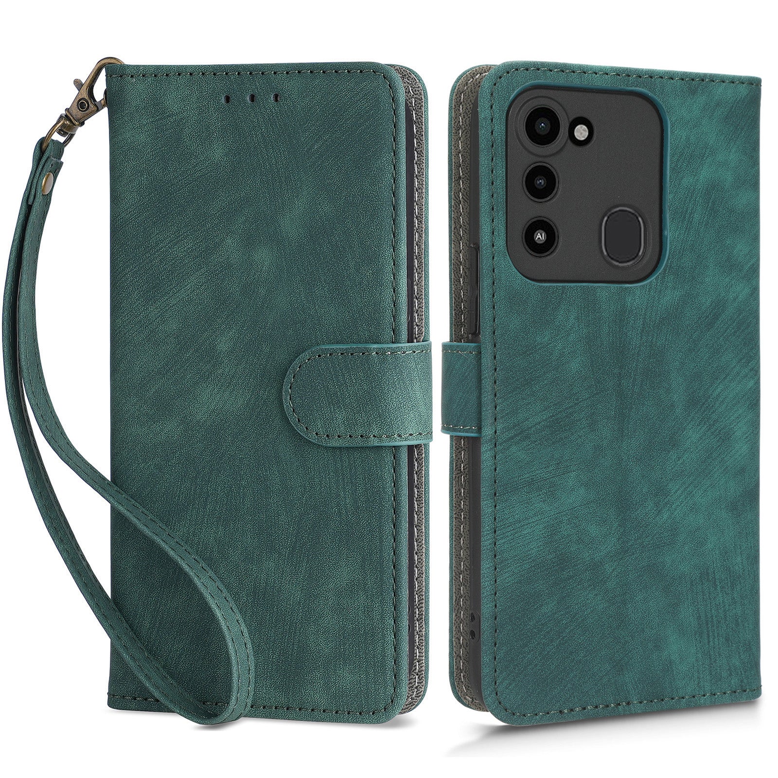 For Tecno Spark 8C 4G / Spark 9 4G / Spark Go 2022 / KG5 Phone Case RFID Blocking Stand Wallet Leather Cover