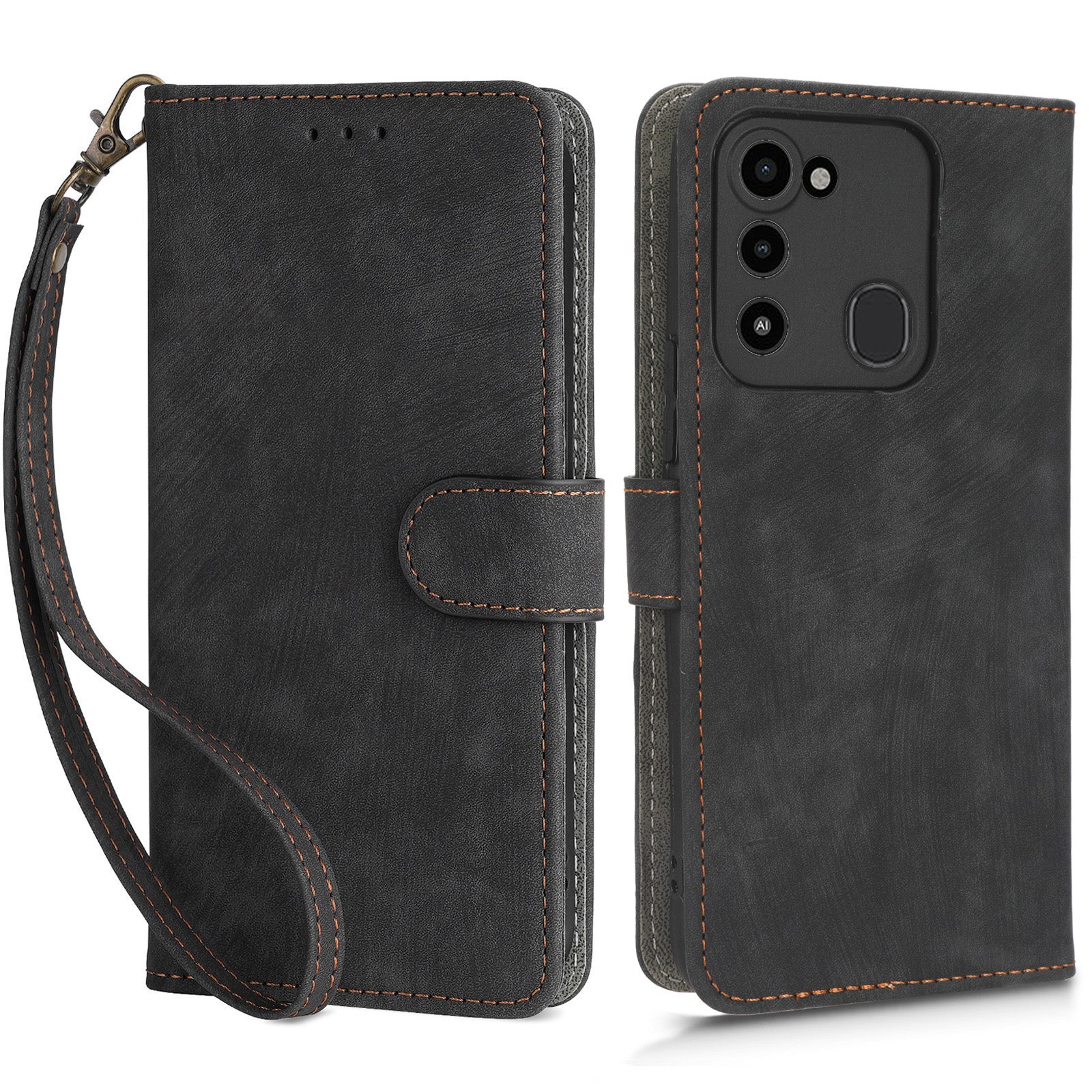 For Tecno Spark 8C 4G / Spark 9 4G / Spark Go 2022 / KG5 Phone Case RFID Blocking Stand Wallet Leather Cover