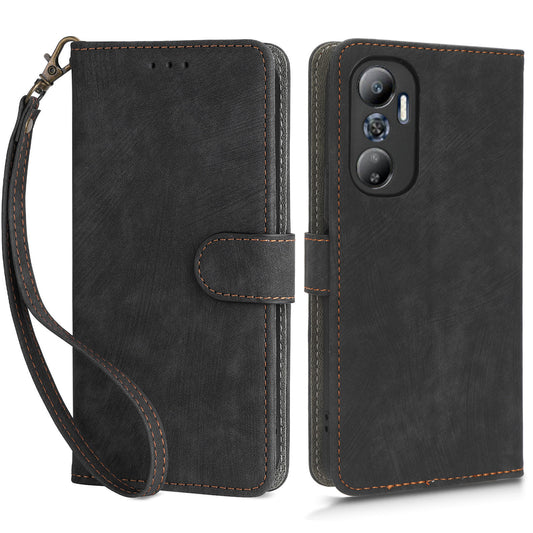 For Infinix Hot 20 4G X6826 / X6826B / X6826C Phone Case RFID Blocking Wallet Shockproof Leather Stand Cover with Strap
