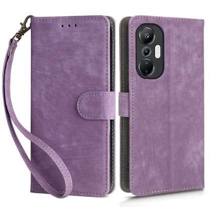 For Infinix Hot 20S 4G X6827 RFID Blocking Leather Stand Phone Case Hand Strap Anti-drop Wallet Cover