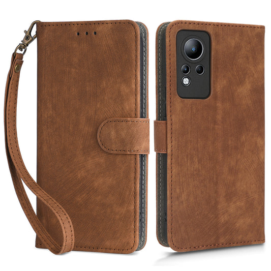 For Infinix Note 11 X663 / X663B / Infinix Note 12 4G G88 X663C X663D / Infinix Note 12i 2022 X677 Phone Case RFID Blocking Stand Wallet Leather Cover with Strap