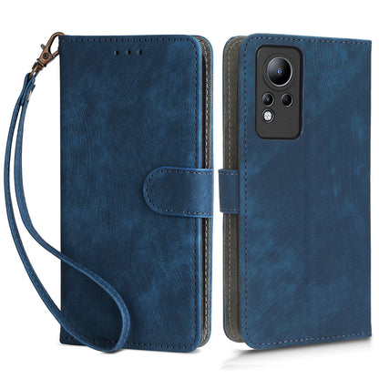 For Infinix Note 11 X663 / X663B / Infinix Note 12 4G G88 X663C X663D / Infinix Note 12i 2022 X677 Phone Case RFID Blocking Stand Wallet Leather Cover with Strap