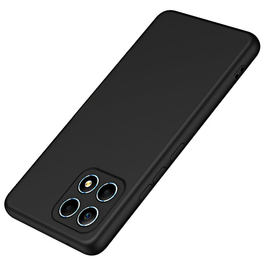 For Honor X8a 4G 2.2mm Thickness Rubberized TPU Phone Case Back Cover with Fiber Lining