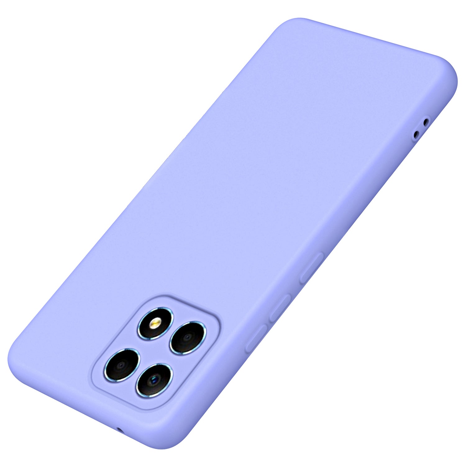 For Honor X8a 4G 2.2mm Thickness Rubberized TPU Phone Case Back Cover with Fiber Lining
