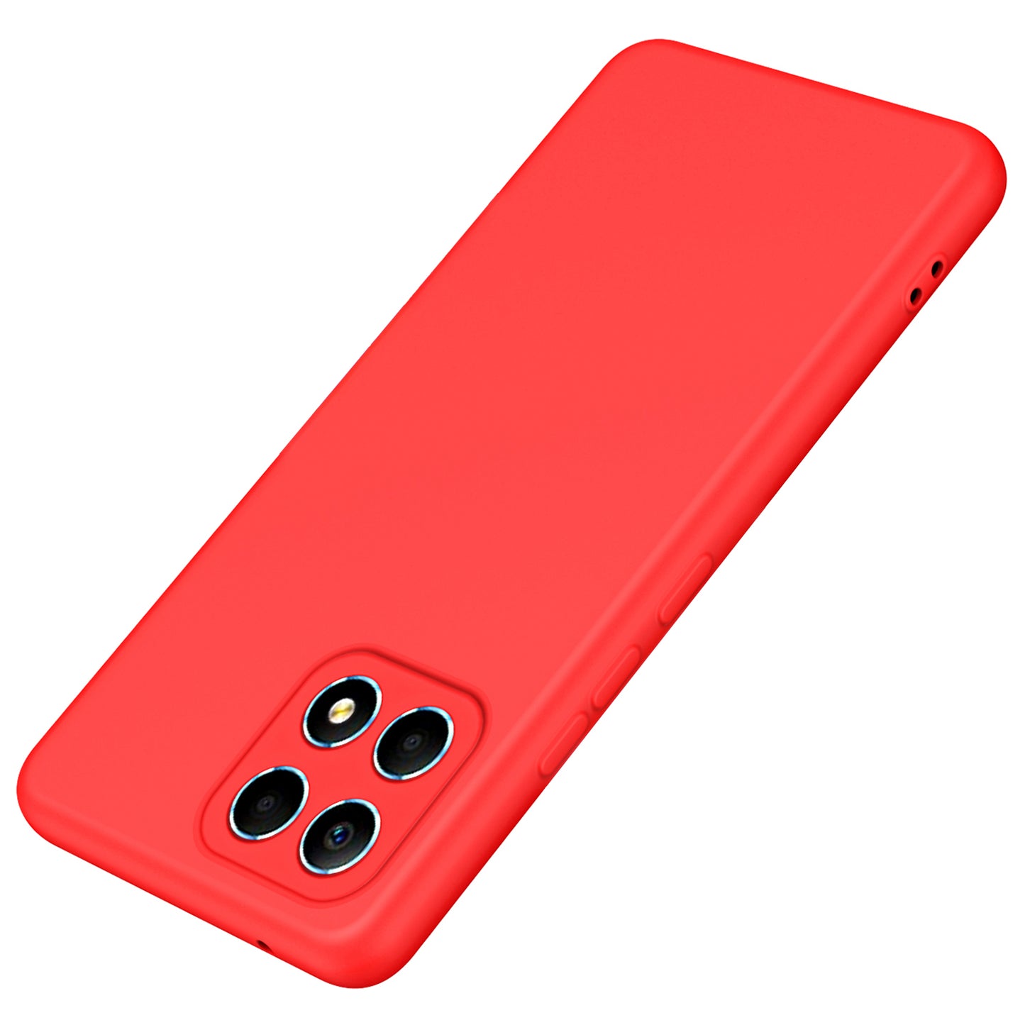 For Honor X8a 4G 2.2mm Thickness Rubberized TPU Phone Case Back Cover with Fiber Lining