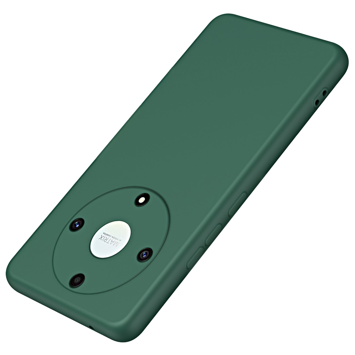 Back Cover for Honor X9a 5G / Magic5 Lite 5G 2.2mm Thickness Fiber Lining Rubberized TPU Phone Case