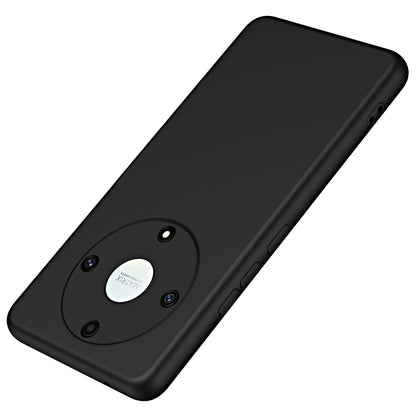 Back Cover for Honor X9a 5G / Magic5 Lite 5G 2.2mm Thickness Fiber Lining Rubberized TPU Phone Case