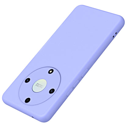 Back Cover for Honor X9a 5G / Magic5 Lite 5G 2.2mm Thickness Fiber Lining Rubberized TPU Phone Case
