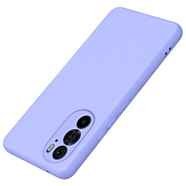 For Motorola Edge X30 / 30 Pro (Motorola Edge+ (2022)) Rubberized Back Cover with Fiber Lining 2.2mm Thickness TPU Phone Case