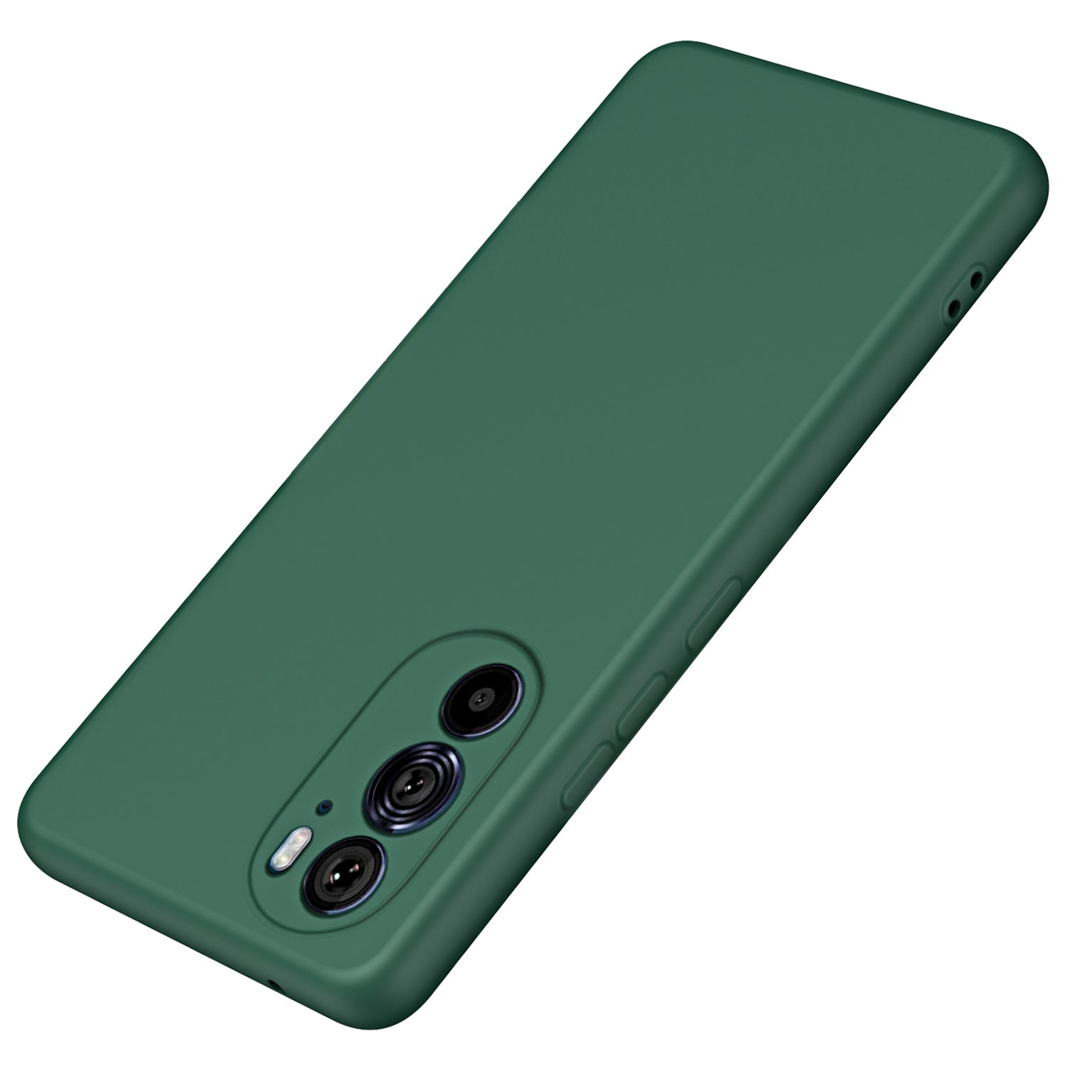 For Motorola Edge X30 / 30 Pro (Motorola Edge+ (2022)) Rubberized Back Cover with Fiber Lining 2.2mm Thickness TPU Phone Case