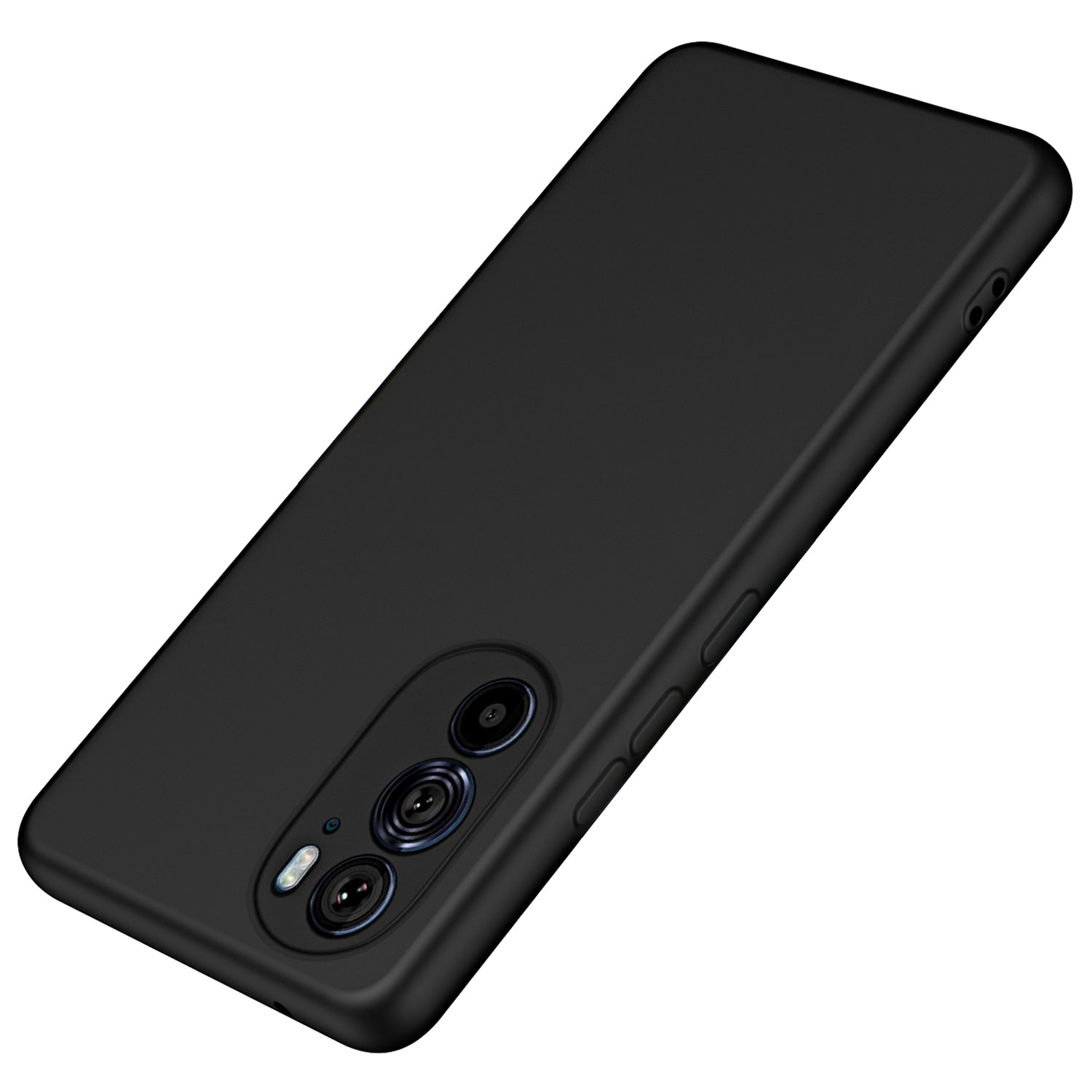 For Motorola Edge X30 / 30 Pro (Motorola Edge+ (2022)) Rubberized Back Cover with Fiber Lining 2.2mm Thickness TPU Phone Case