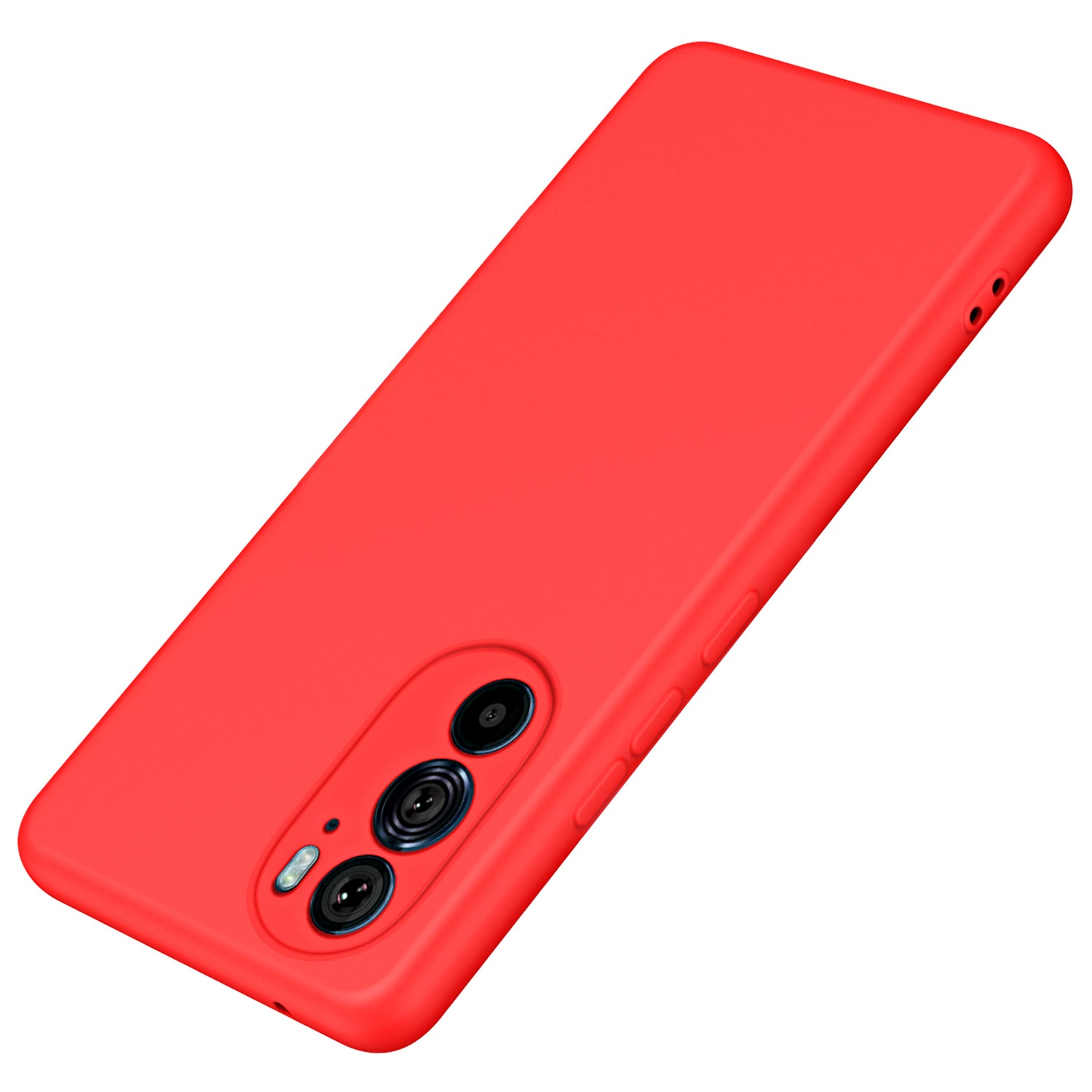 For Motorola Edge X30 / 30 Pro (Motorola Edge+ (2022)) Rubberized Back Cover with Fiber Lining 2.2mm Thickness TPU Phone Case