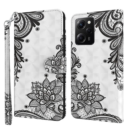 For Xiaomi Redmi Note 12 Pro 5G / Note 12 Pro Speed 5G / Poco X5 Pro 5G Leather Phone Case 3D Pattern Printing Cover Stand Wallet