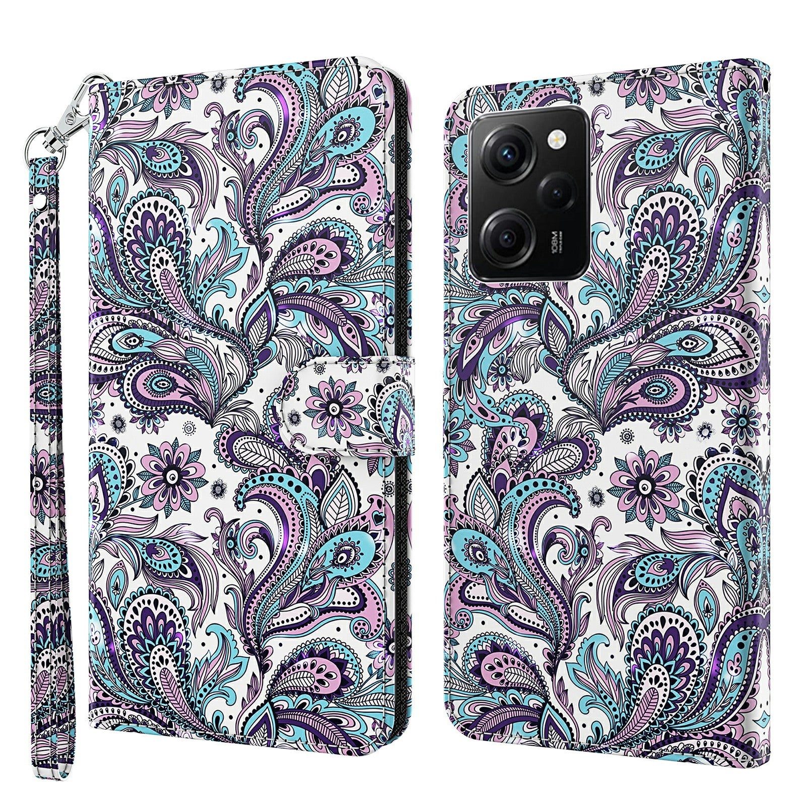 For Xiaomi Redmi Note 12 Pro 5G / Note 12 Pro Speed 5G / Poco X5 Pro 5G Leather Phone Case 3D Pattern Printing Cover Stand Wallet