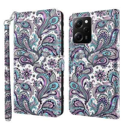 For Xiaomi Redmi Note 12 Pro 5G / Note 12 Pro Speed 5G / Poco X5 Pro 5G Leather Phone Case 3D Pattern Printing Cover Stand Wallet