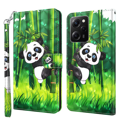 For Xiaomi Redmi Note 12 Pro 5G / Note 12 Pro Speed 5G / Poco X5 Pro 5G Leather Phone Case 3D Pattern Printing Cover Stand Wallet
