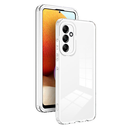 For Samsung Galaxy A54 5G 3-in-1 Transparent Back Cover Anti-scratch TPU + PC Phone Case