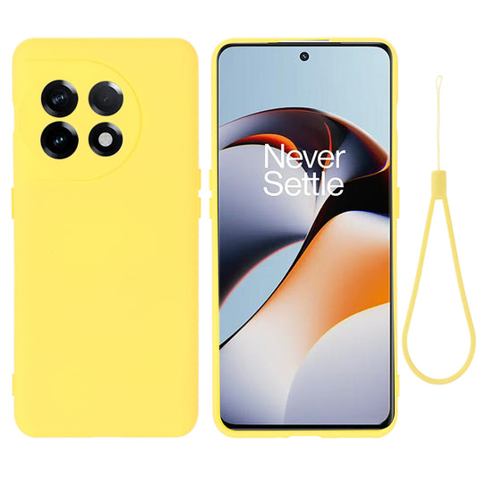 For OnePlus 11 5G Liquid Silicone Phone Case Camera Protection Anti-Scratch Cover
