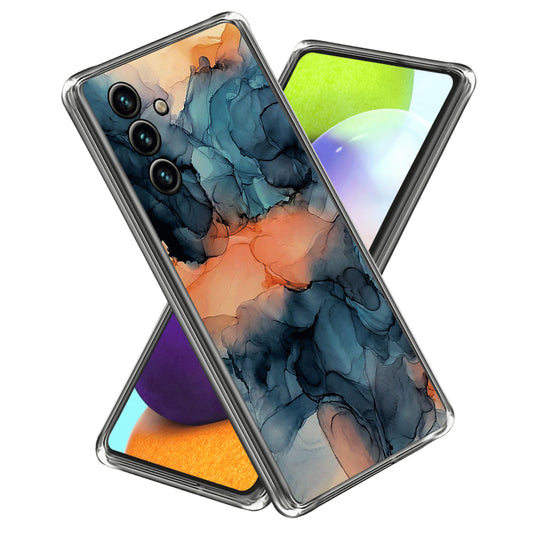 For Samsung Galaxy A34 5G Phone Case Abstract Marble Printed IMD TPU Protective Cover