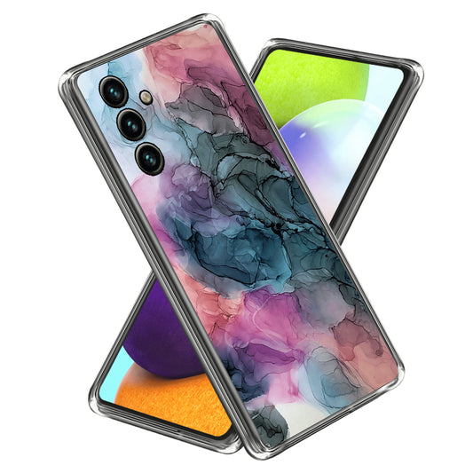 For Samsung Galaxy A34 5G Phone Case Abstract Marble Printed IMD TPU Protective Cover