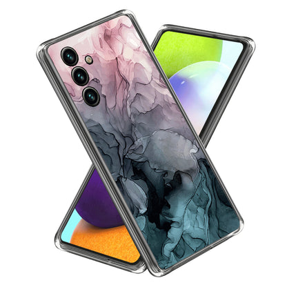 For Samsung Galaxy A34 5G Phone Case Abstract Marble Printed IMD TPU Protective Cover