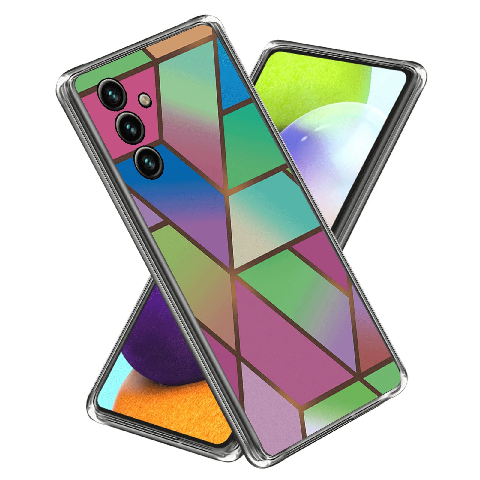 Shockproof Case for Samsung Galaxy A54 5G Abstract Marble Printed IMD TPU Phone Cover