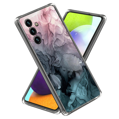 Shockproof Case for Samsung Galaxy A54 5G Abstract Marble Printed IMD TPU Phone Cover