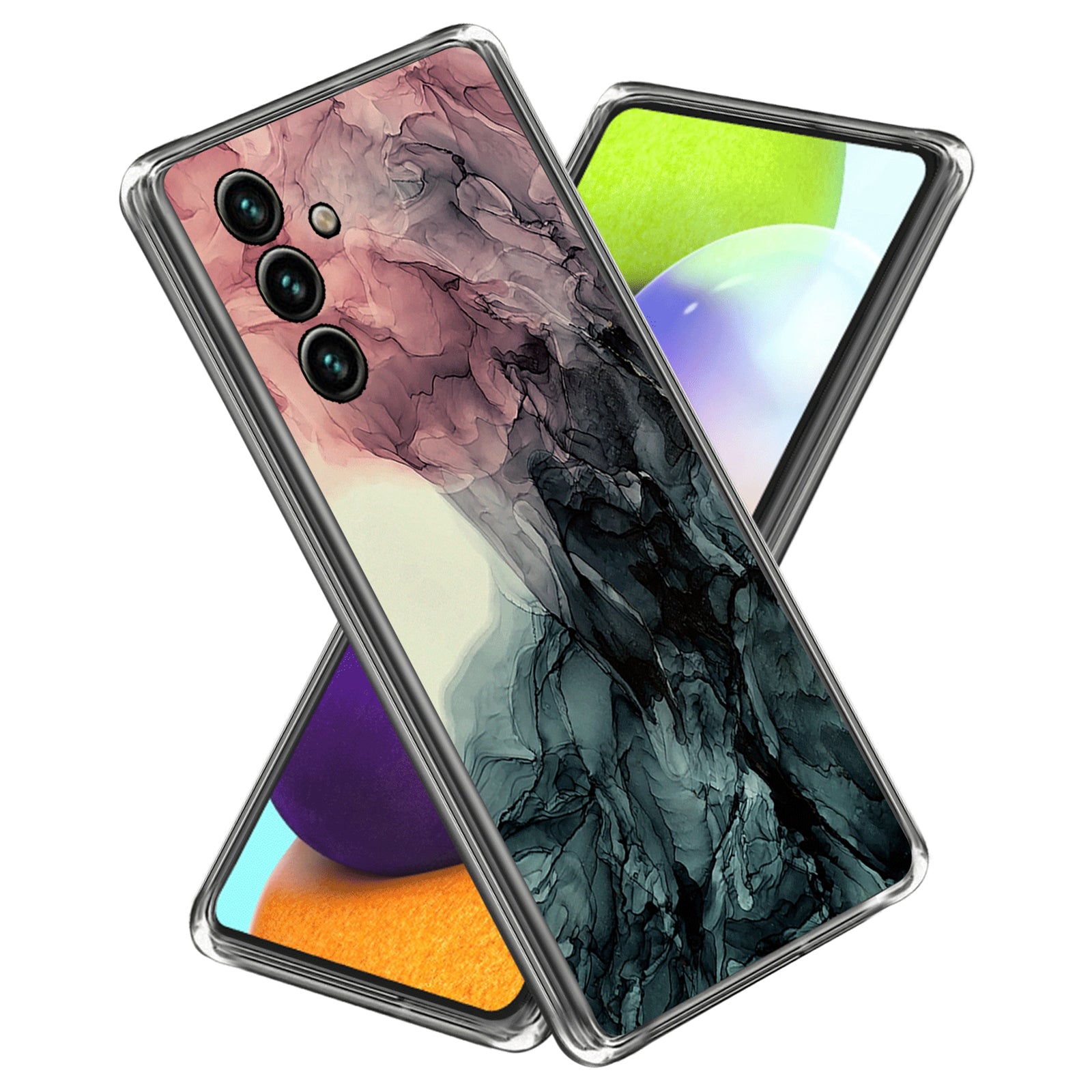 Shockproof Case for Samsung Galaxy A54 5G Abstract Marble Printed IMD TPU Phone Cover