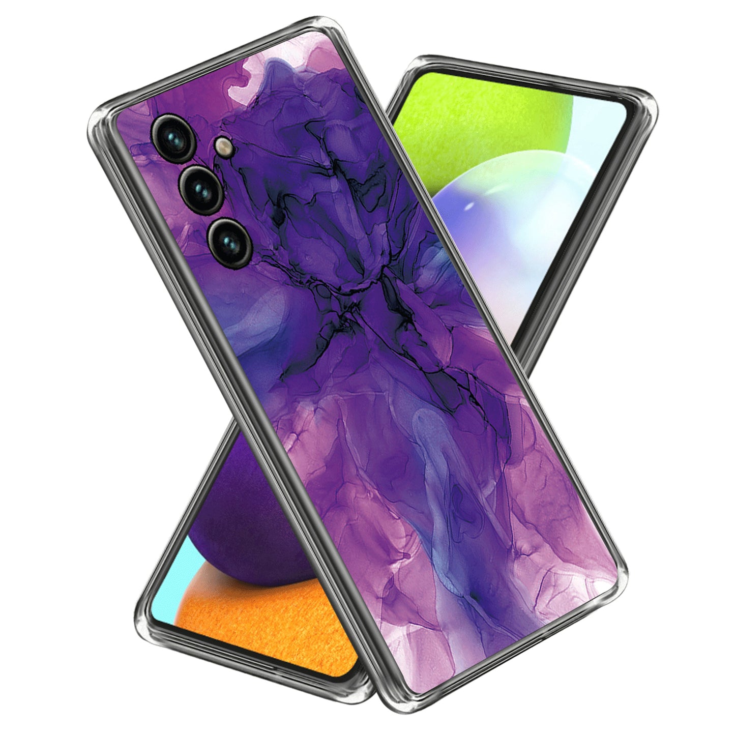 Shockproof Case for Samsung Galaxy A54 5G Abstract Marble Printed IMD TPU Phone Cover